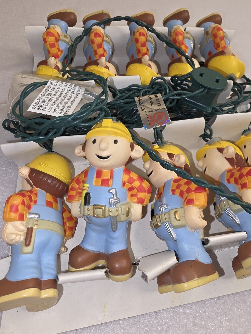 Bob The Builder String Lights - Yellow & Blue Kids Toy Decor New In Package 3170